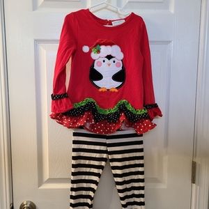 Emily Rose 2 piece penguin Christmas outfit